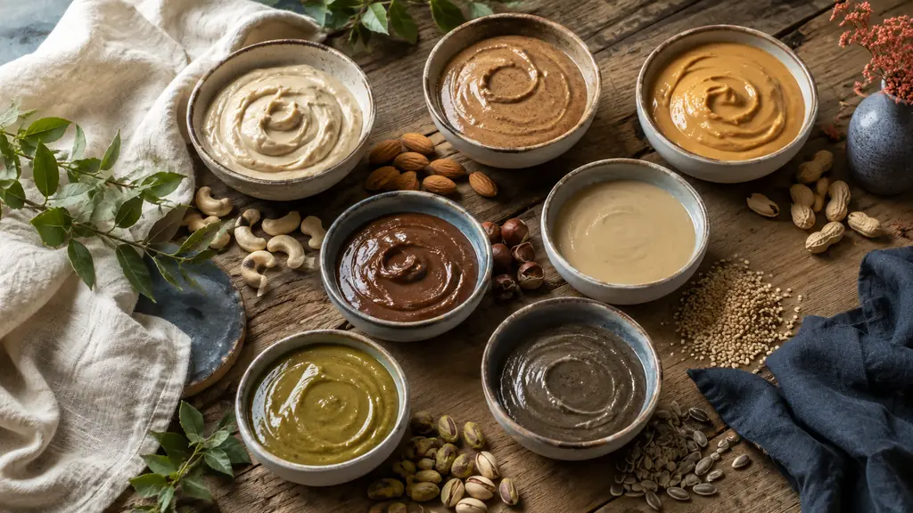 Purée oléagineux : 7 variétés comparées selon le goût et l’usage